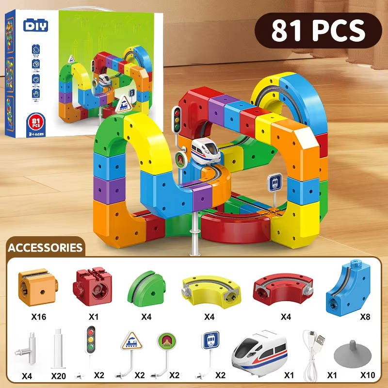 Fun Kids Magnetic Railway Set
