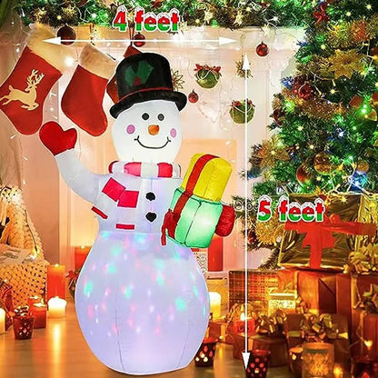 Fun Inflatable Snowman LED Yard Decorations