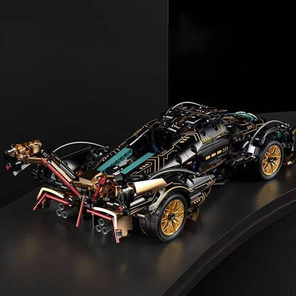 Large 1690pc V12 Model Car Construction Toy Set