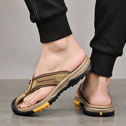 Breathable Quick Dry Mens Summer Flip Flops