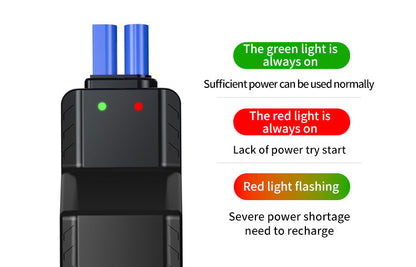 Portable Car Battery Booster with LED Light & Air Pump