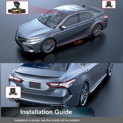 Dual Lens Car Camera Front Rear Night Vision Recorder