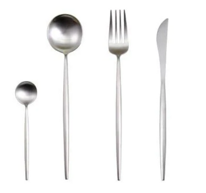 Premium 24pc Gold Plated Flatware Set for Elegant Dining