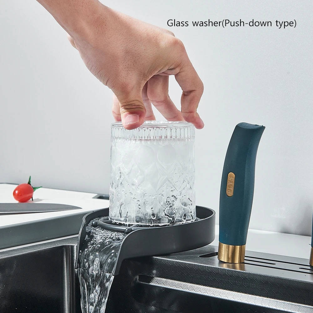 Modern Stainless Steel Kitchen Sink with Faucet and Accessories