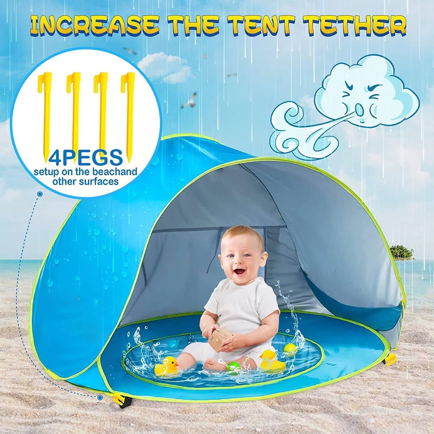 Portable Baby Sun Shelter Canopy