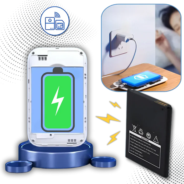Compact Mobile Wi-Fi Hotspot with Long Lasting Battery