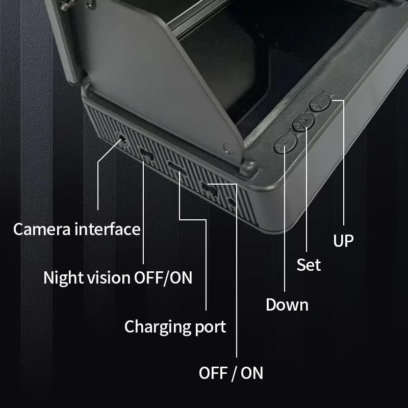 Compact Fishing Camera System with 4.3 LCD Display