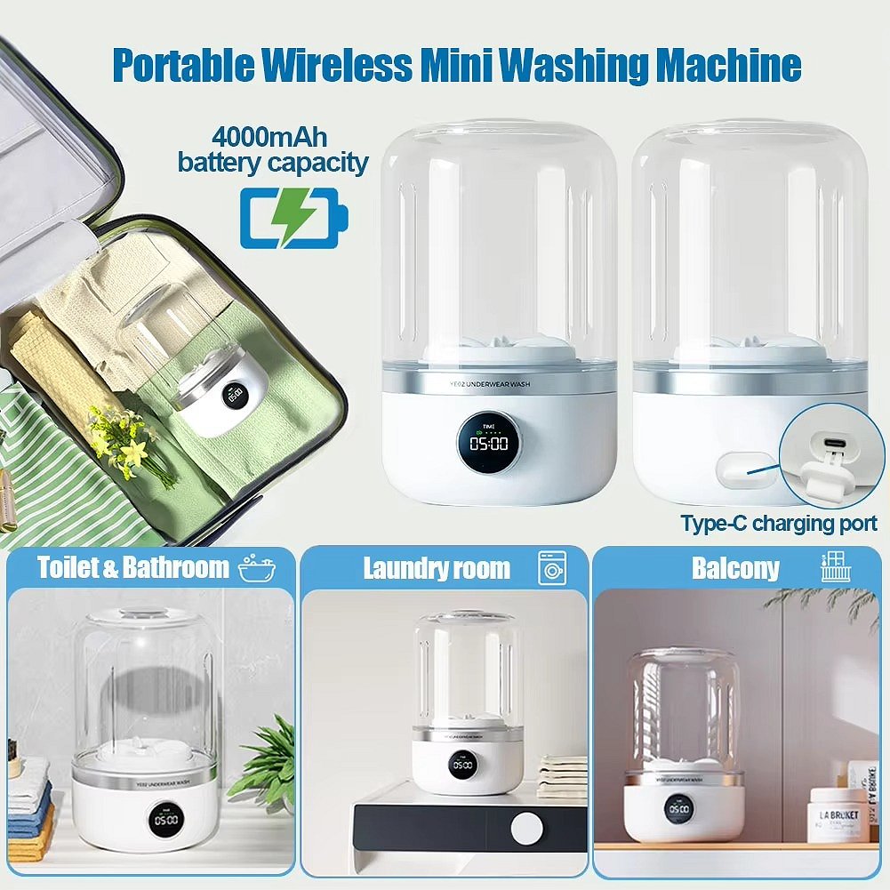 Compact Portable Laundry Washer