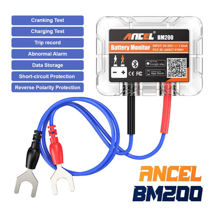 Wireless Car Battery Checker with Bluetooth
