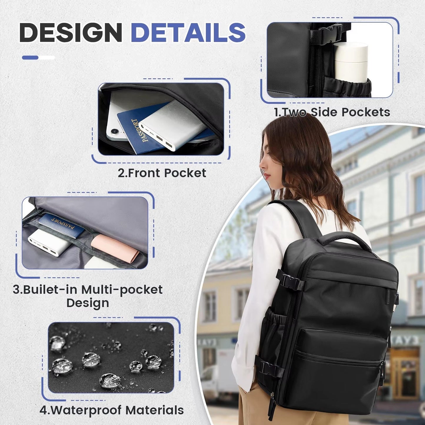 Large Lightweight Laptop Backpack