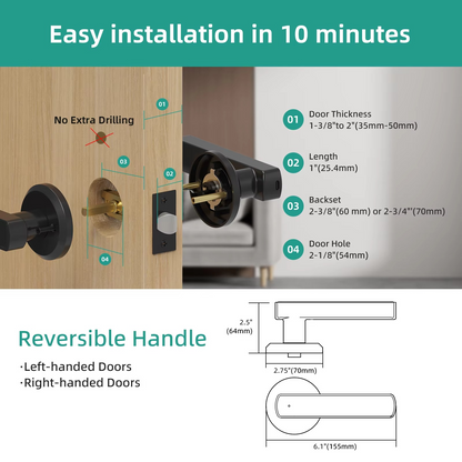 Touchless Digital Door Lock With Knob