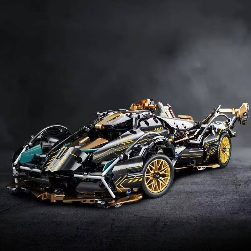 Large 1690pc V12 Model Car Construction Toy Set