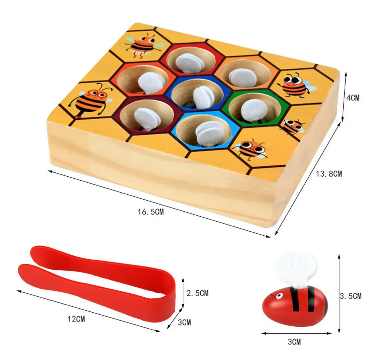 Natural Wooden Hive Learning Toy