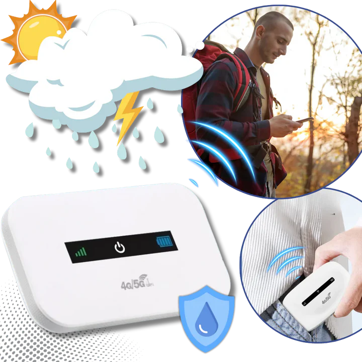 Compact Mobile Wi-Fi Hotspot with Long Lasting Battery