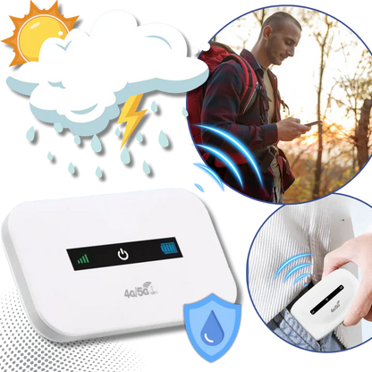 Compact Mobile Wi-Fi Hotspot with Long Lasting Battery