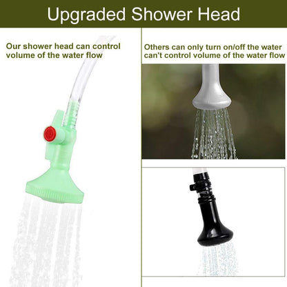 Compact Solar Heated Shower Bag for Camping