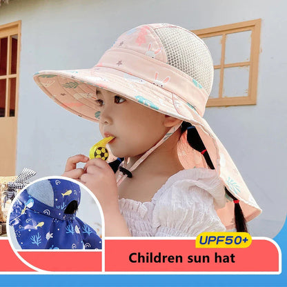 Kids UV Protection Sun Hat with Adjustable Strap