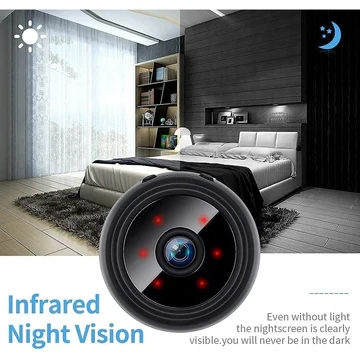 Compact Wi-Fi Home Security Camera with Motion Alert