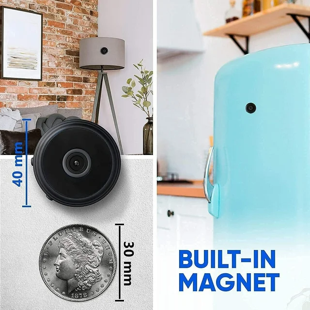 Compact Wi-Fi Home Security Camera with Motion Alert
