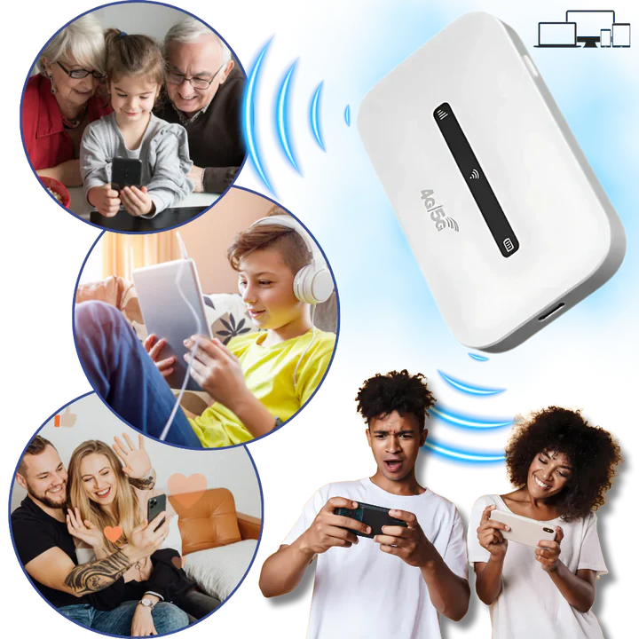 Compact Mobile Wi-Fi Hotspot with Long Lasting Battery