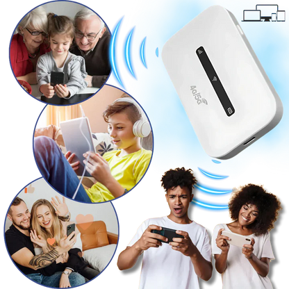 Compact Mobile Wi-Fi Hotspot with Long Lasting Battery