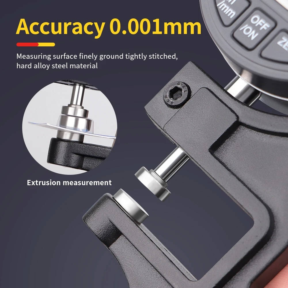 Precise Digital Thickness Tester for Paper Metal