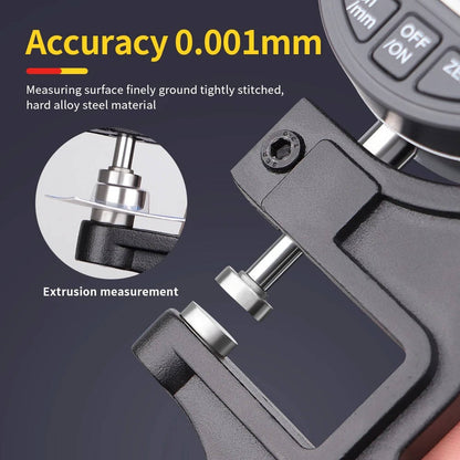 Precise Digital Thickness Tester for Paper Metal