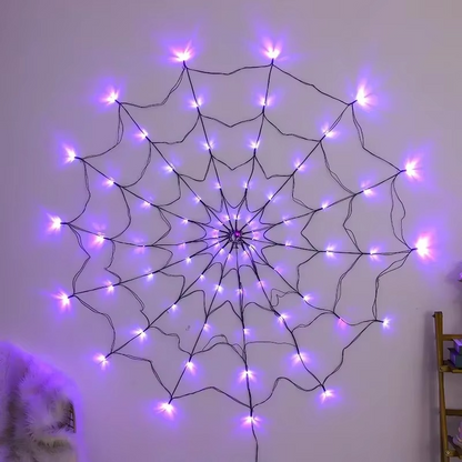 Spooky Outdoor String Webbing Lights