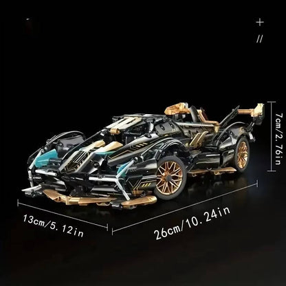 Large 1690pc V12 Model Car Construction Toy Set