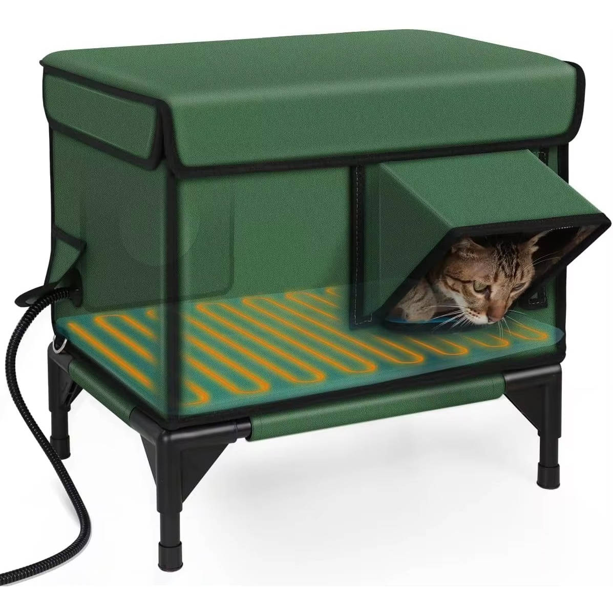 Warm Insulated Outdoor Kitty Shelter - Halri