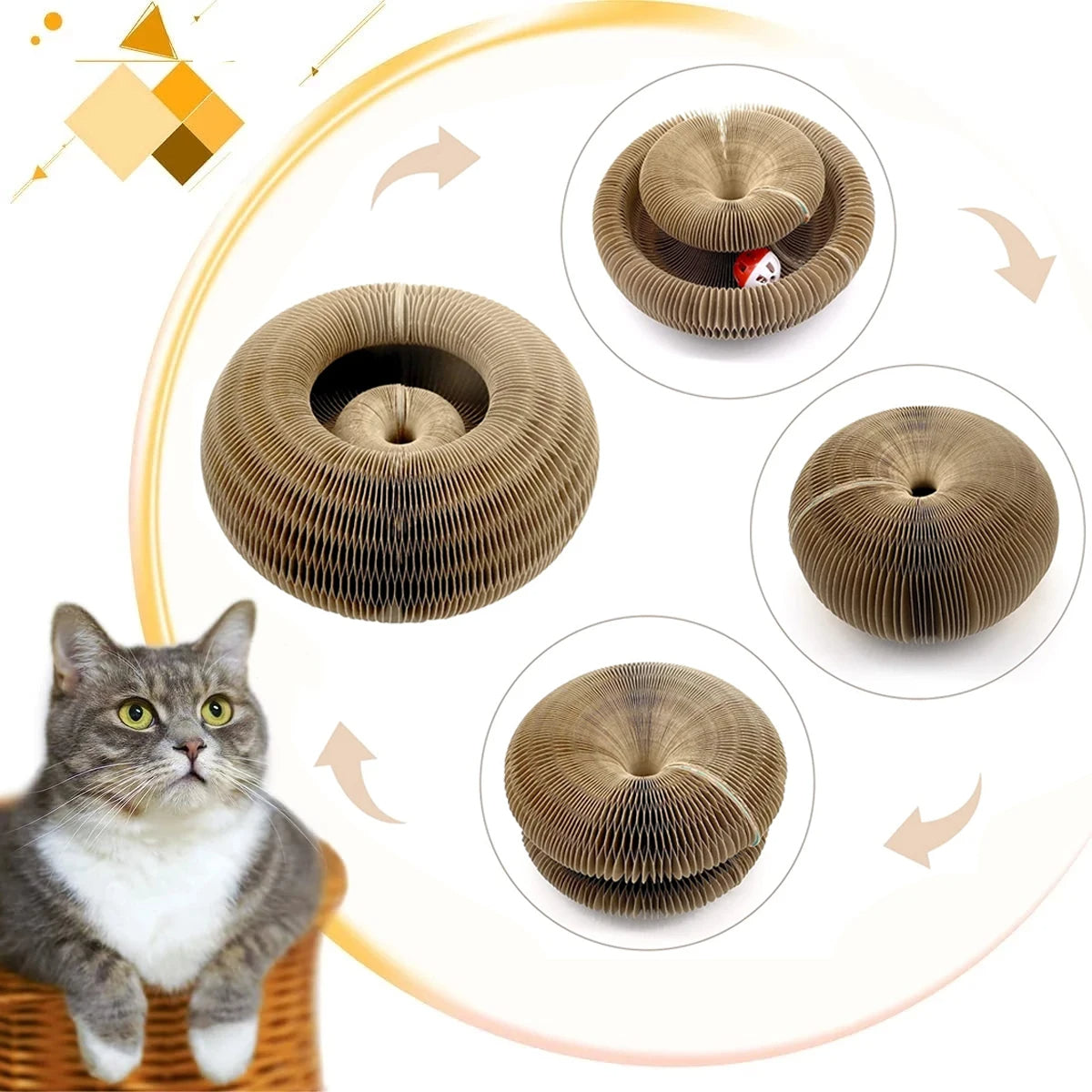 Fun Interactive Cat Scratch Pad