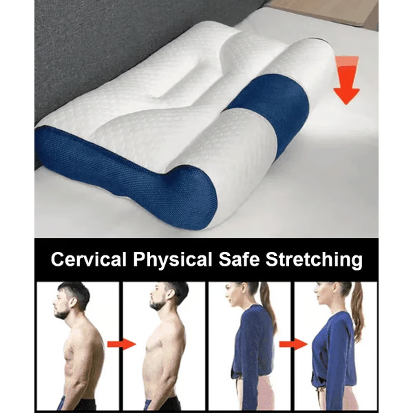 Contour Memory Foam Pillow, Orthopedic Neck Support Pillow, Plush Sleeping Pillow