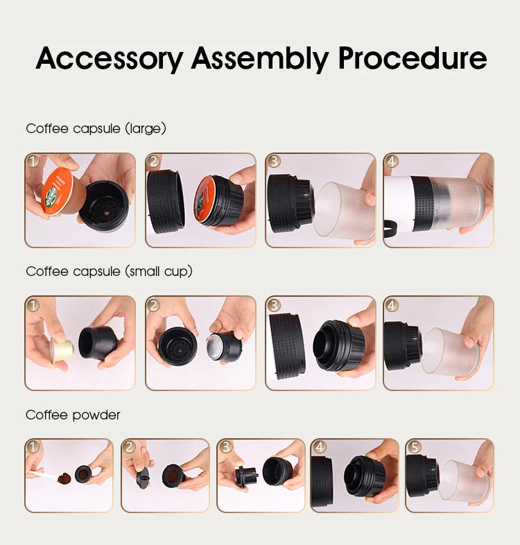 Compact Travel Coffee Espresso Brewer