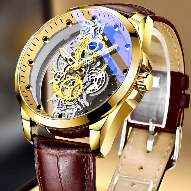 Trendy Men's Quartz Stainless Steel Automatic Watch
