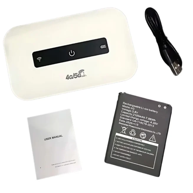 Compact Mobile Wi-Fi Hotspot with Long Lasting Battery