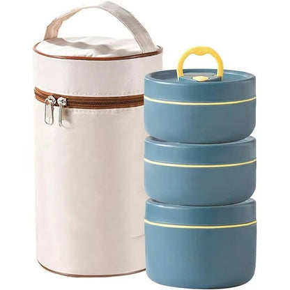 Insulated Stainless Steel Lunch Box Food Container Set - Halri