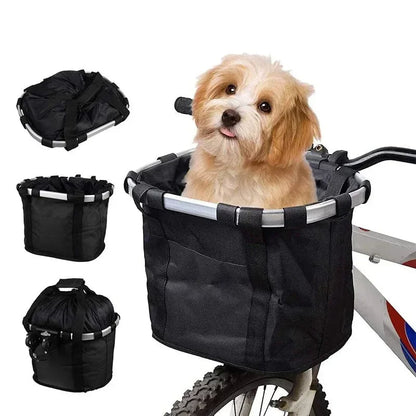 Collapsible Bike Front Basket for Dogs and Gear 5kg - Halri