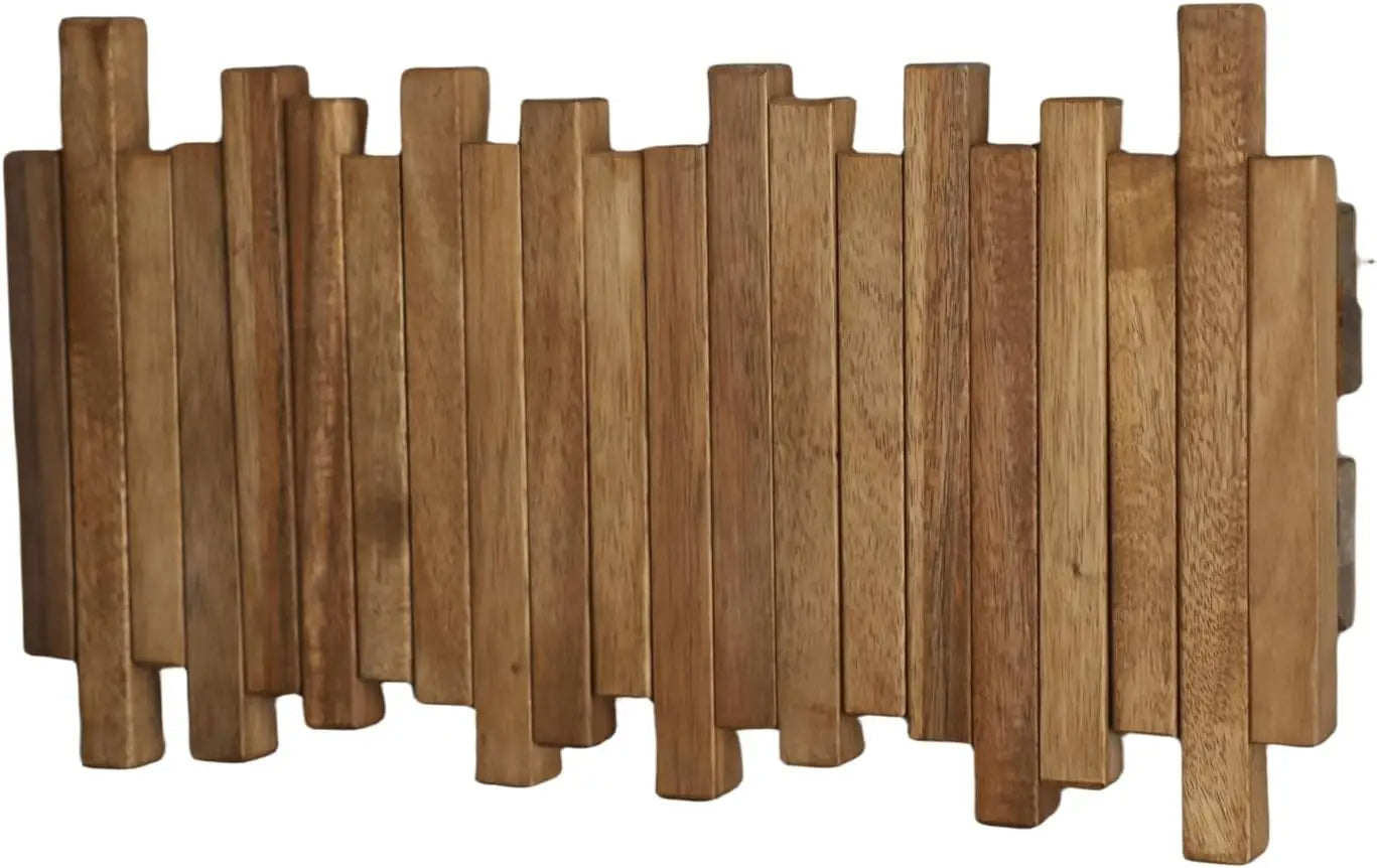Reclaimed Wooden Wall Hook Rack Flip Down Hanger