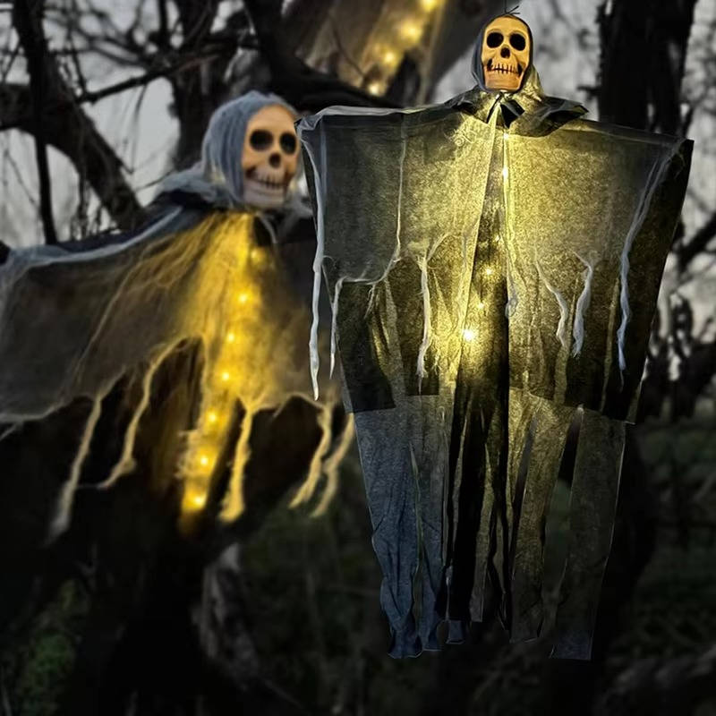 Spooky LED Skull Yard Halloween Decor - 2 Pack - Halri