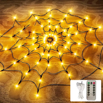 Spooky Outdoor String Webbing Lights
