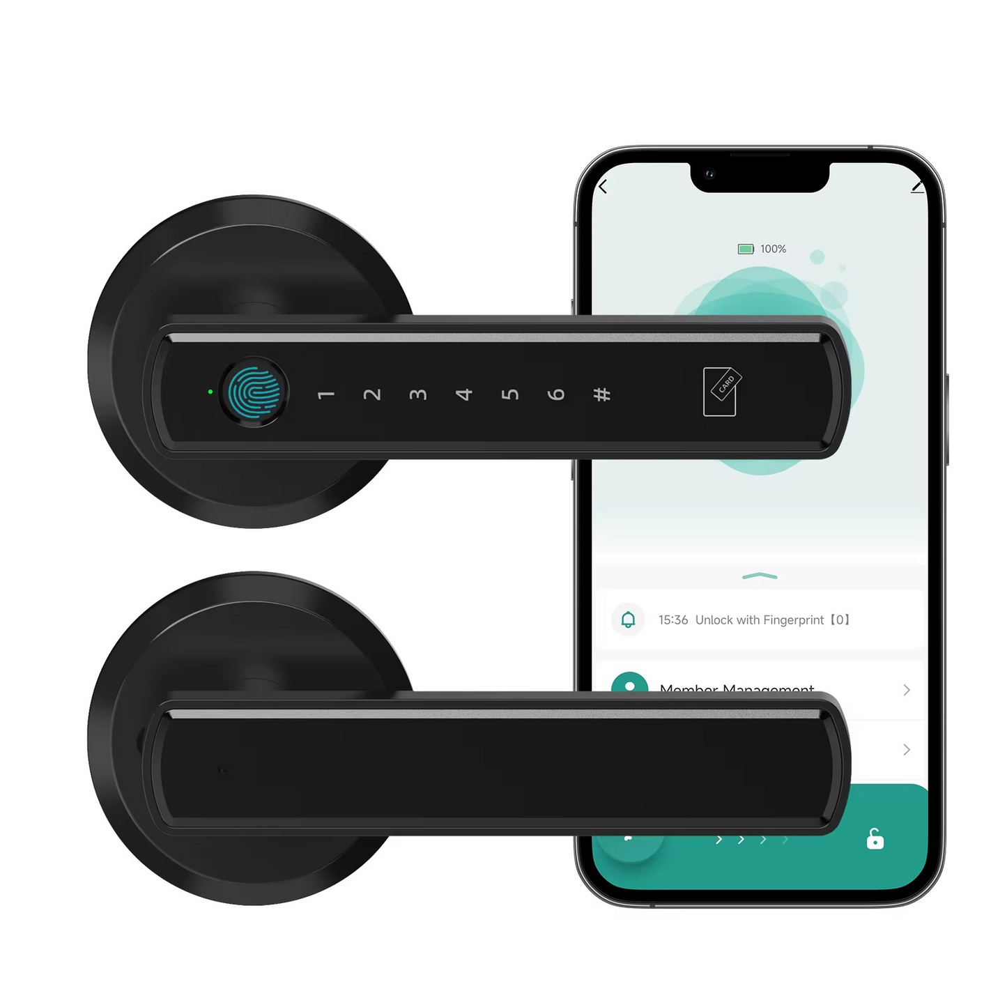 Touchless Digital Door Lock With Knob - Halri