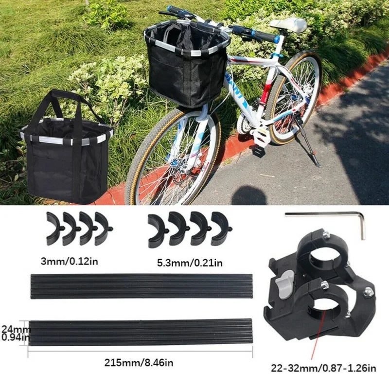 Collapsible Bike Front Basket for Dogs and Gear 5kg