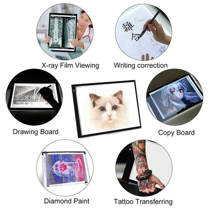 Bright LED Art Light Box for Drawing and Tracing