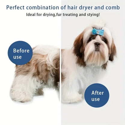 Pet Grooming Dryer and Brush Combo