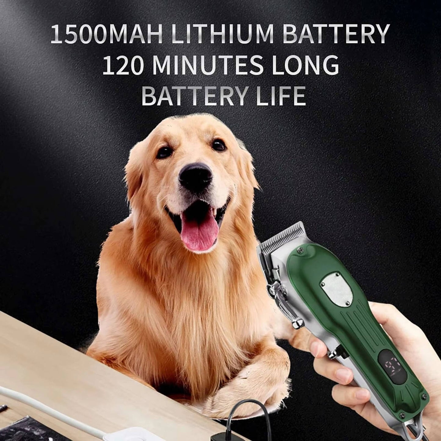Heavy Duty Pet Grooming Trimmer Rechargeable Metal