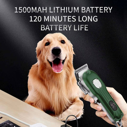 Heavy Duty Pet Grooming Trimmer Rechargeable Metal