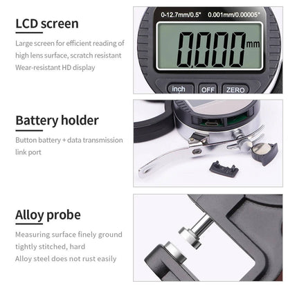 Precise Digital Thickness Tester for Paper Metal