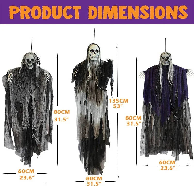 Spooky Lifelike Halloween Decor Set of 3