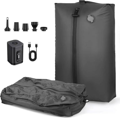 Portable Travel Air Pump And Storage Bags - Halri