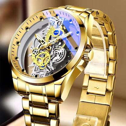Trendy Men's Quartz Stainless Steel Automatic Watch
